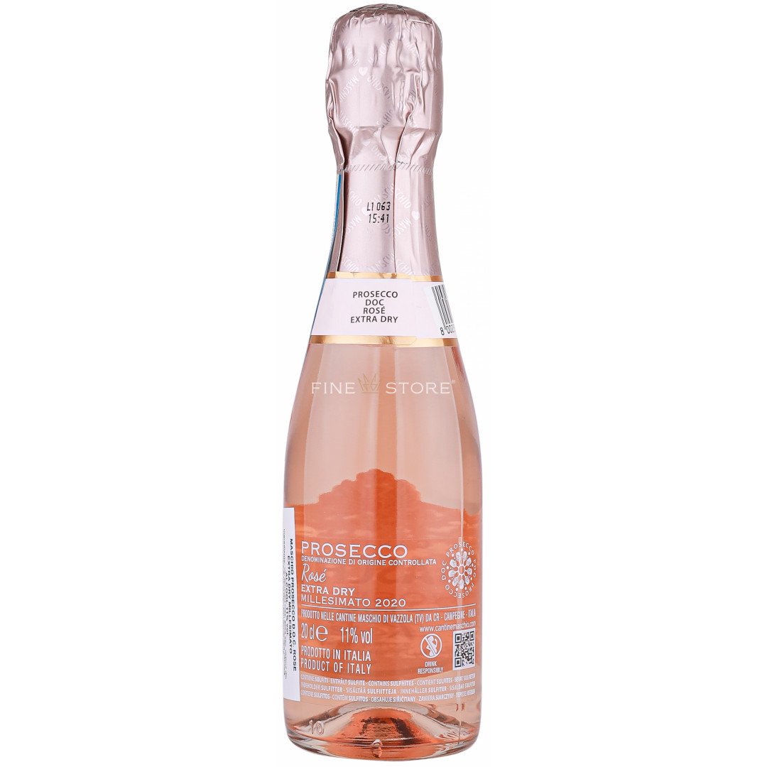 Maschio Prosecco DOC Rose Extra Dry 0 2L Prosecco FineStore