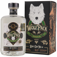 WolfPack Dry Gin No 4 Cutie Cadou 0.7L