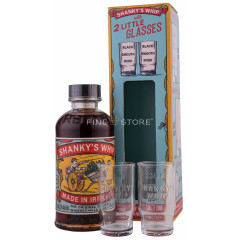 Shanky's Whip Black Irish Whiskey Liqueur Cu 2 Pahare 0.35L