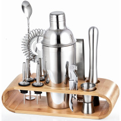Bamboo Stand Cocktail Set True Legend