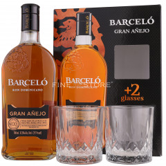 Barcelo Gran Anejo Ron Cu 2 Pahare 0.7L