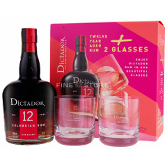 Dictador 12 Ani Cu 2 Pahare 0.7L