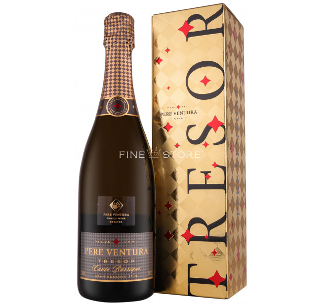 Pere Ventura Tresor Cuvee Barrique Gran Reserva Brut Cutie Cadou 0.75L