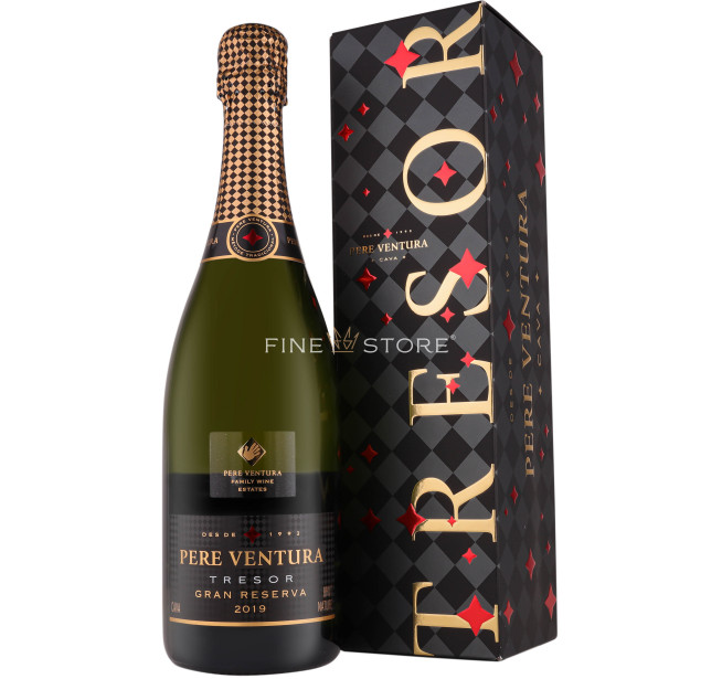 Pere Ventura Tresor Gran Reserva Brut Nature Cutie Cadou 0.75L