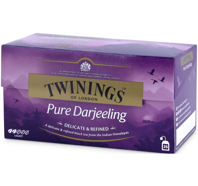 Ceai Twinings Negru Pure Darjeeling 25 Pliculete