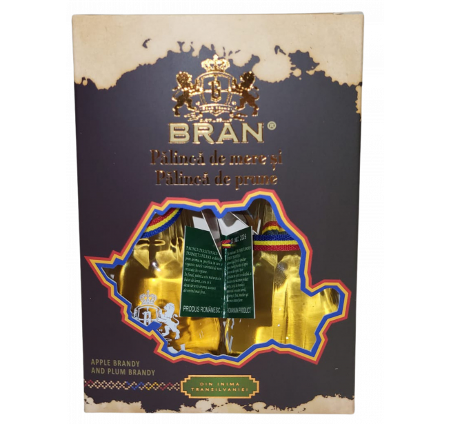 Bran Set 2 Toiuri Palinca Mere si Palinca Prune 0.09L