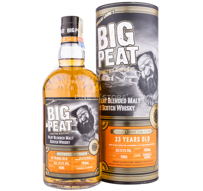 Big Peat 33 Years Old Cognac & Sherry Cask Finish 0.7L