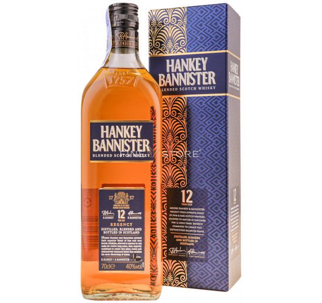 Hankey Bannister 12 Ani Cutie Cadou 0.7L
