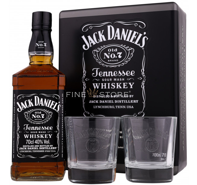 Jack Daniel's Cutie Metal & 2 Pahare 0.7L