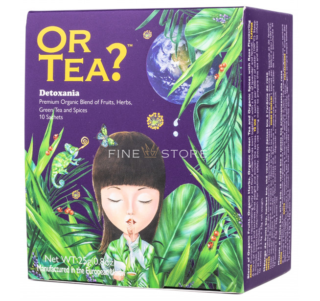 Ceai Organic Or Tea? Detoxania 10 Pliculete