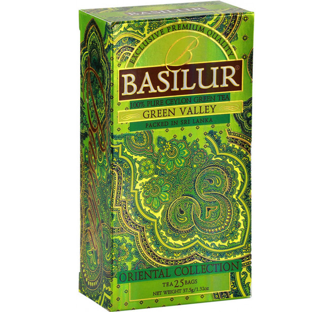 Ceai Basilur Green Valley 25 Pliculete