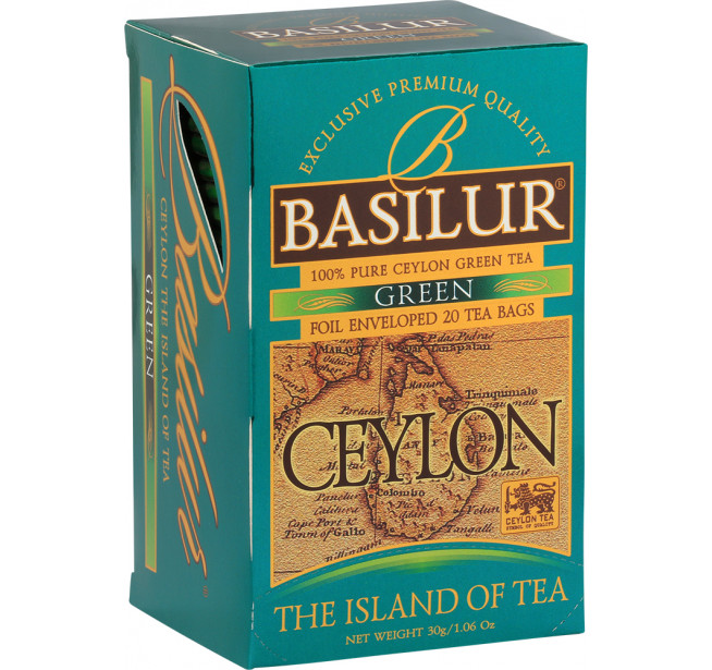 Ceai Basilur Island Of Tea Green 20 Pliculete