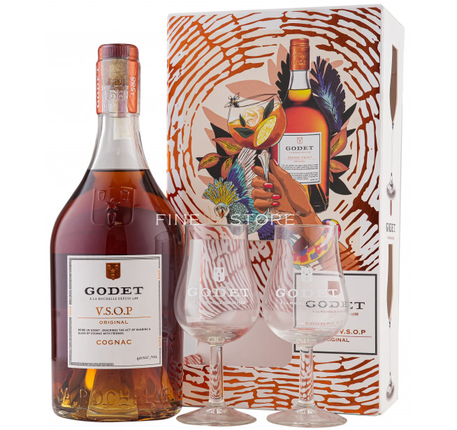 Godet VSOP Original Cu 2 Pahare 0.7L