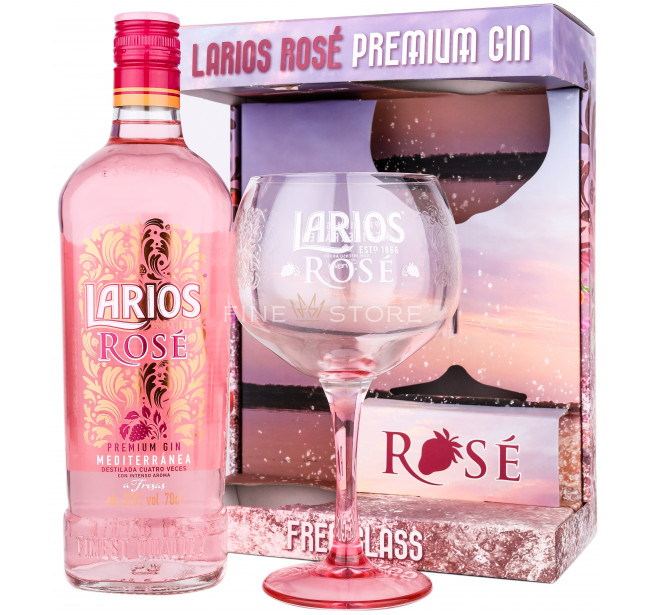 Larios Rose Gin Cu Pahar 0.7L