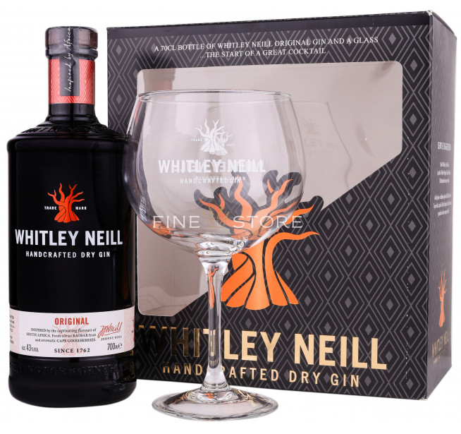 Whitley Neill Original Gin Cu Pahar 0.7L