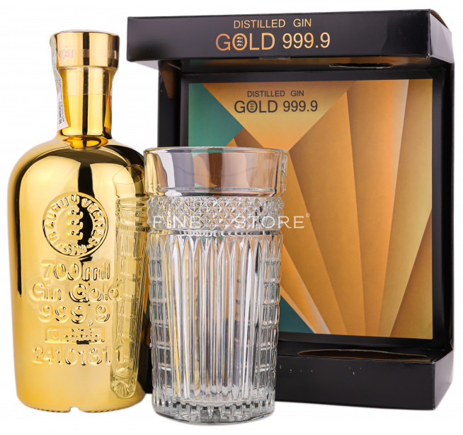 Gold 999.9 Gin Cu Pahar 0.7L