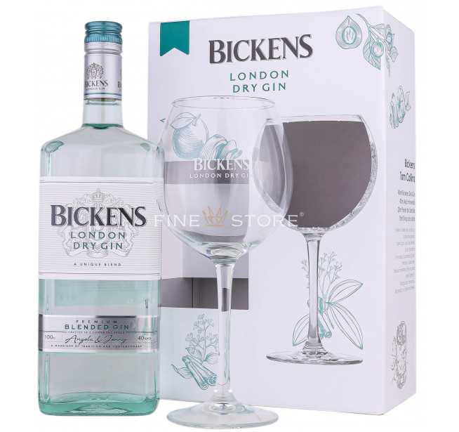Bickens London Dry Gin Cu Pahar 1L