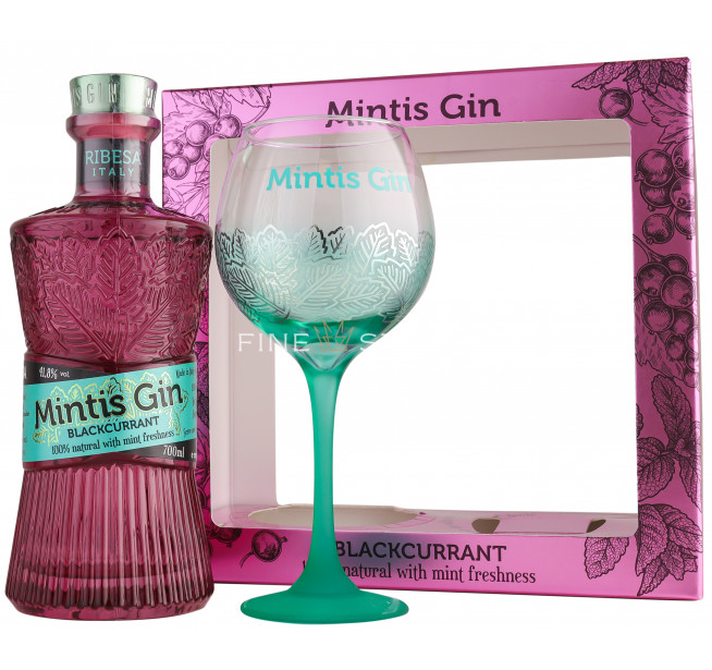 Mintis Gin Blackcurrant Cu Pahar 0.7L