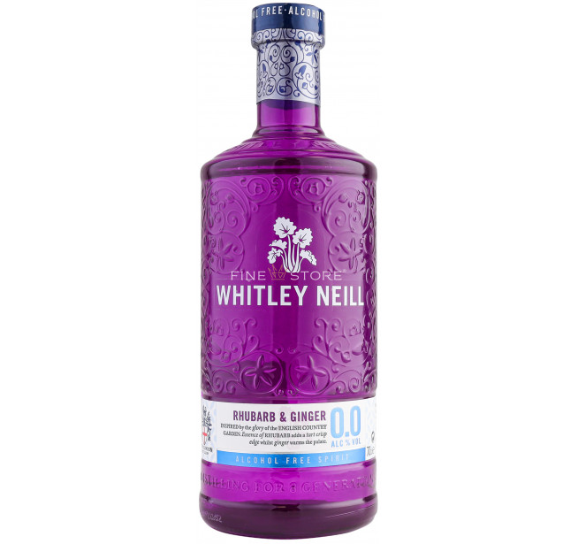 Whitley Neill Rhubarb & Ginger Gin Fara Alcool 0.7L