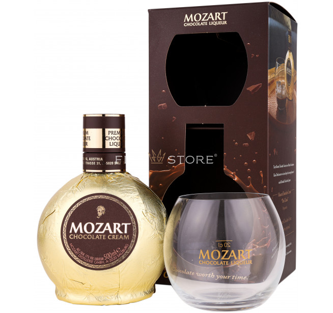 Mozart Gold Chocolate Cream cu Pahar 0.5L
