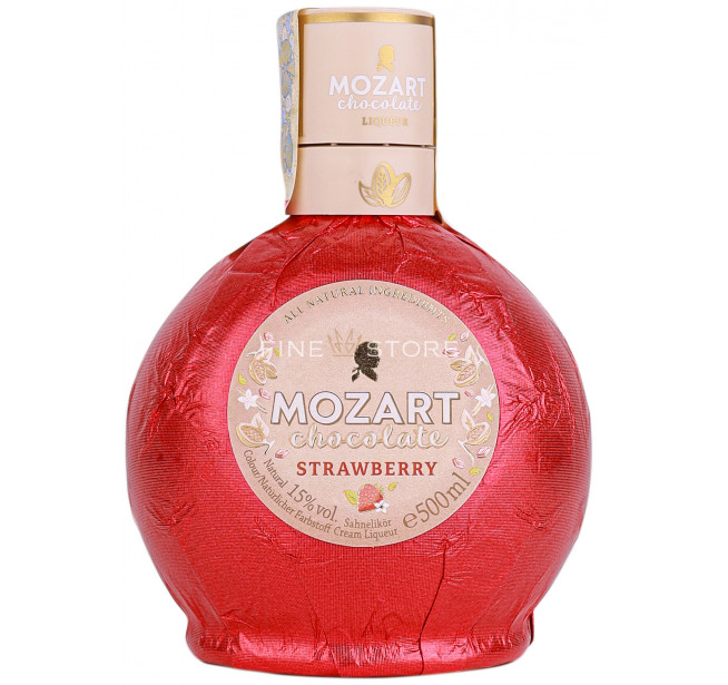 Mozart Strawberry White Chocolate Cream 0.5L