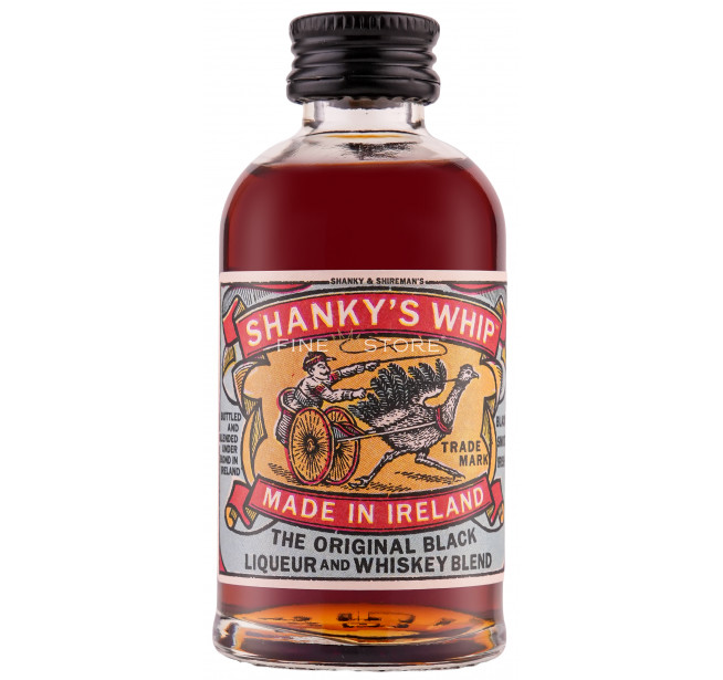 Shanky's Whip Black Irish Whiskey Liqueur Miniatura 0.05L