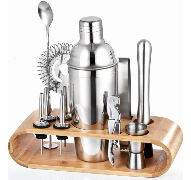 Bamboo Stand Cocktail Set True Legend