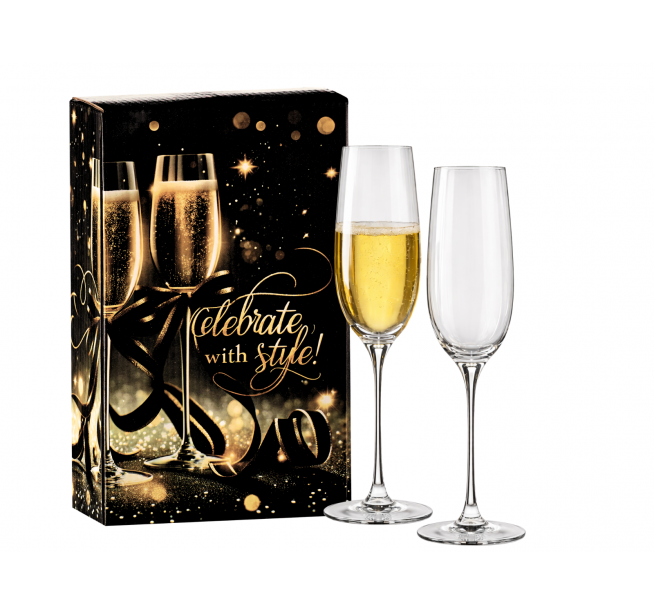 Set de pahare pentru șampanie Celebrate with Style