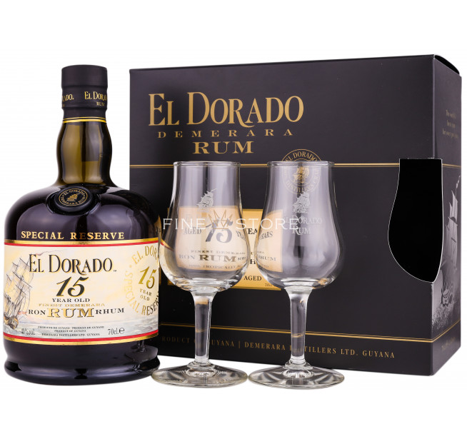 El Dorado 15 Ani Cu 2 Pahare 0.7L