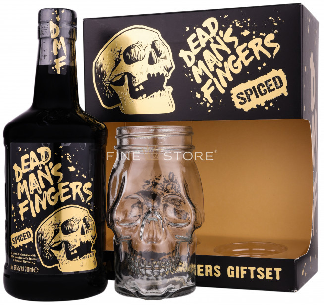 Dead Man's Fingers Spiced Rum Cu Pahar 0.7L