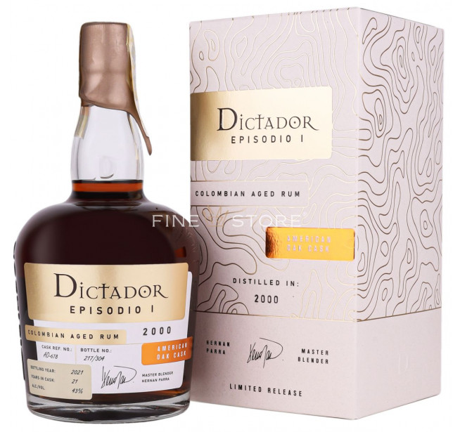 Dictador Episodio I American Oak Cask 2000 21 Ani 0.7L