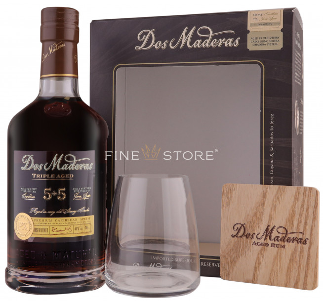 Dos Maderas 5 + 5 Pedro Ximenez Cu Pahar Si Coaster 0.7L