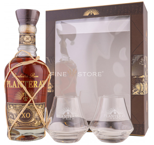 Plantation XO 20TH Anniversary cu 2 Pahare 0.7L