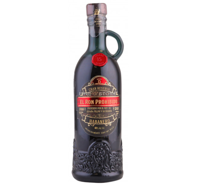 El Ron Prohibido Habanero 15 Ani Miniatura 0.1L