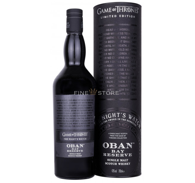 Oban Bay Reserve Game Of Thrones Night's Watch 0.7L