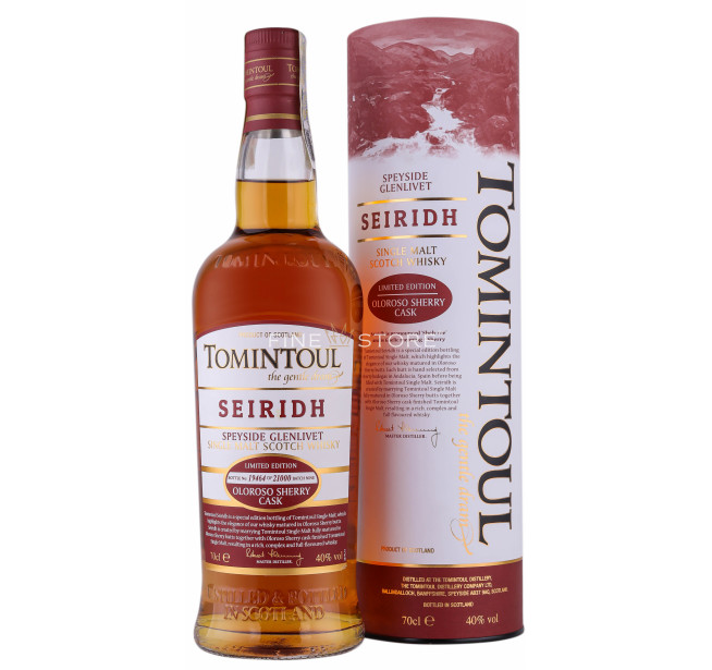 Tomintoul Seiridh Oloroso Sherry Cask 0.7L