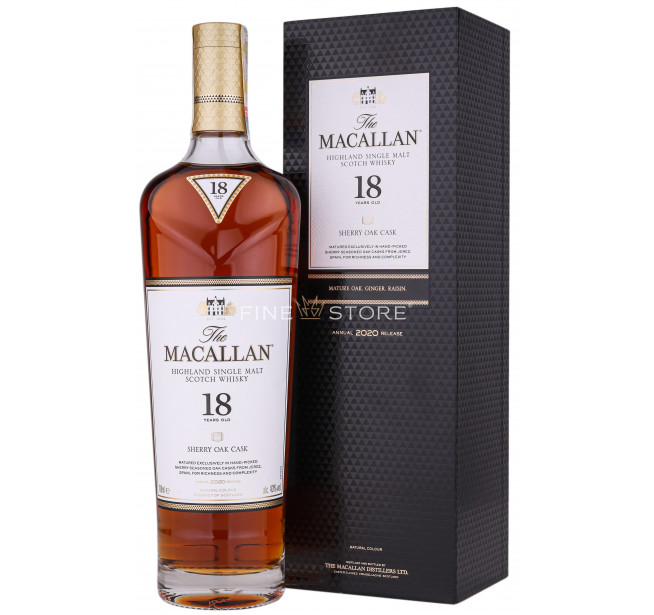 The Macallan 18 Ani Sherry Oak 0.7L Whisky | FineStore