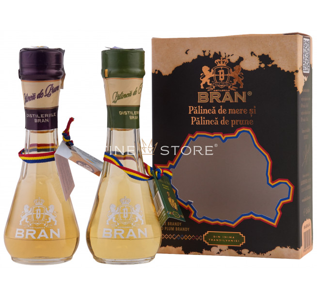Bran Set 2 Toiuri Palinca Mere si Palinca Prune 0.09L