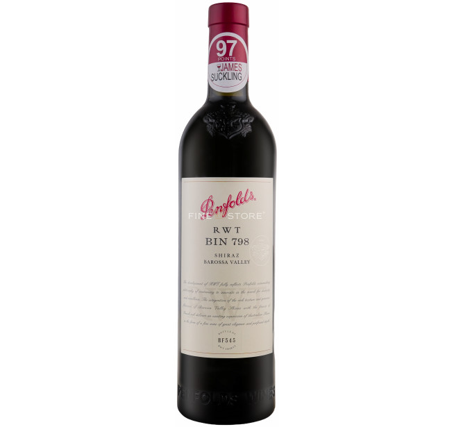 Penfolds RWT Bin 798 Shiraz Barossa Valley 0.75L