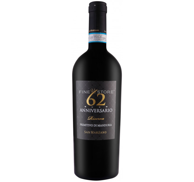 San Marzano Anniversario 62 Primitivo Di Manduria Riserva 0.75L