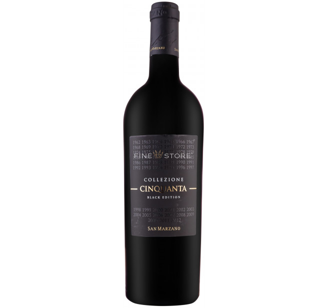 San Marzano Collezione Cinquanta Vino Rosso d'Italia Black Edition 0.75L