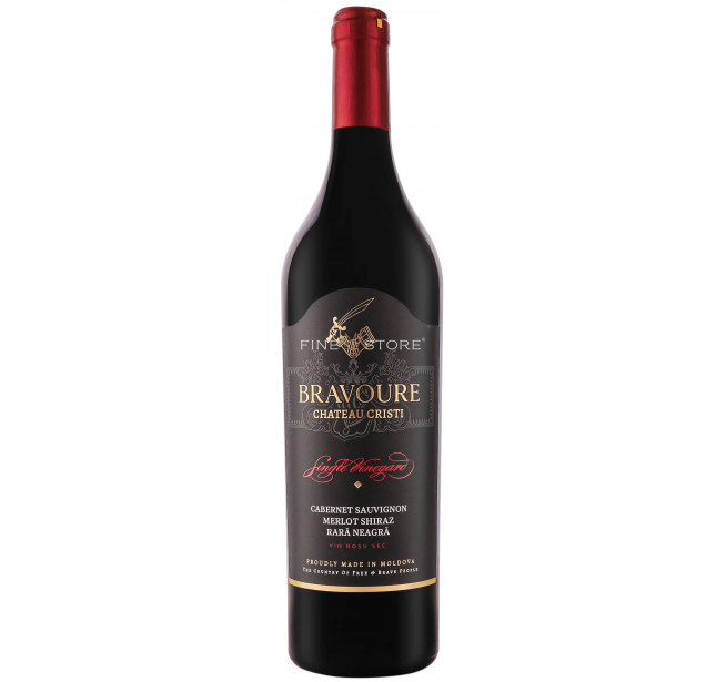 Bravoure By Chateau Cristi Single Vineyard Cabernet Sauvignon & Merlot & Shiraz & Rara Neagra 0.75L