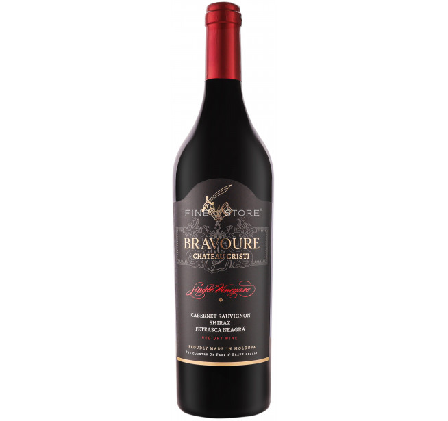 Bravoure By Chateau Cristi Single Vineyard Cabernet Sauvignon & Shiraz & Feteasca Neagra 0.75L