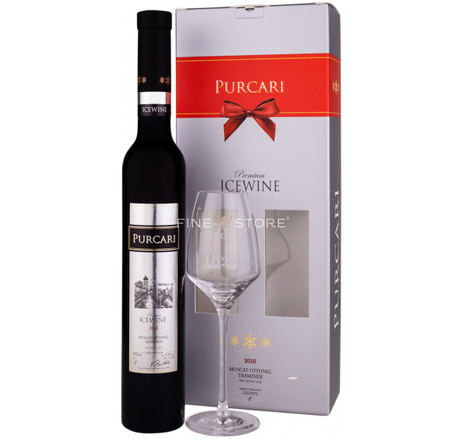 Purcari Ice Wine cu Pahar 0.375L