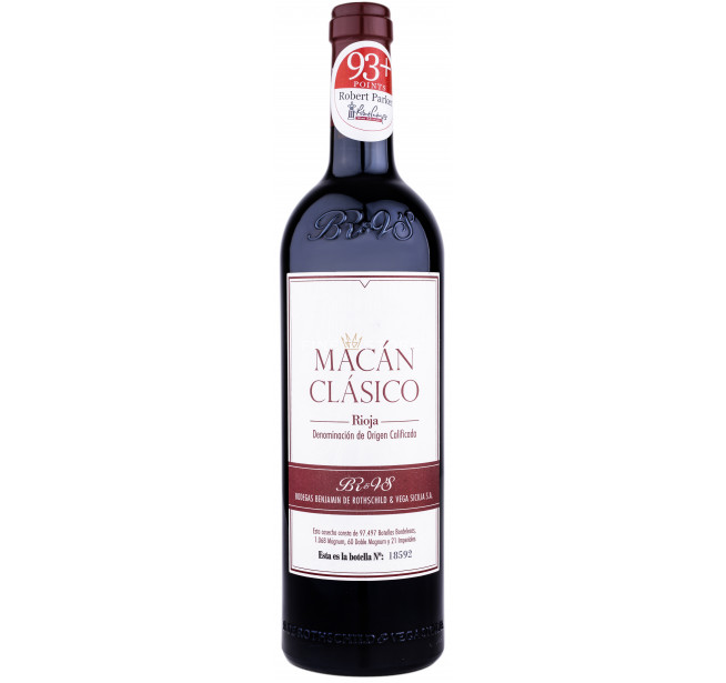 Bodegas Benjamin De Rothschild - Vega Sicilia Macan Clasico Rioja 0.75L
