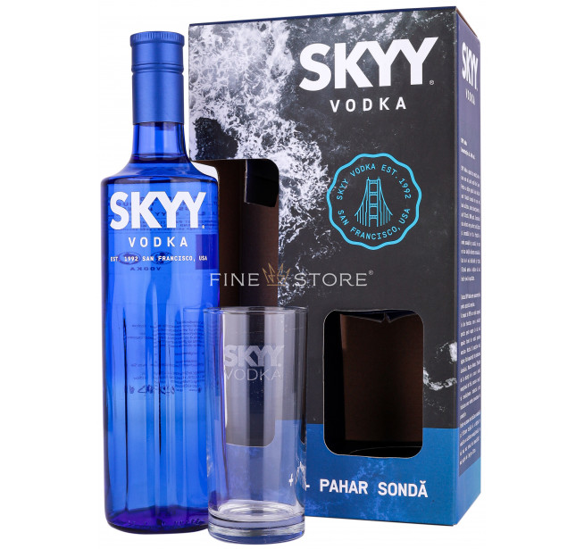 Skyy Vodka Cu Pahar 0.7L
