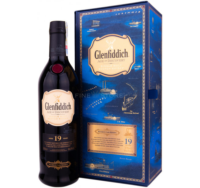 Glenfiddich 19 Ani Age of Discovery Bourbon Cask 0.7L