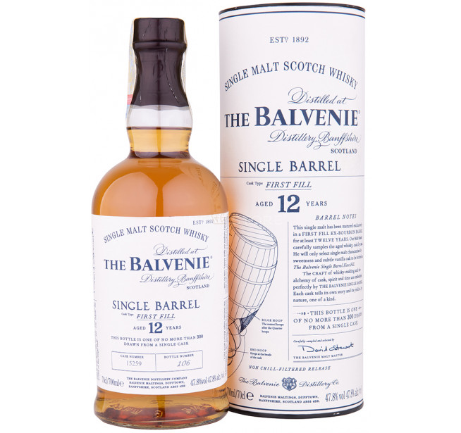Balvenie 12 Ani Single Barrel First Fill 0.7L