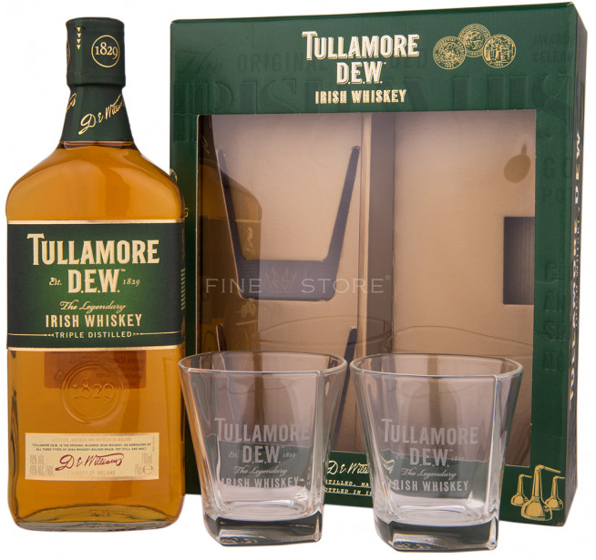 Tullamore Dew cu 2 Pahare 0.7L